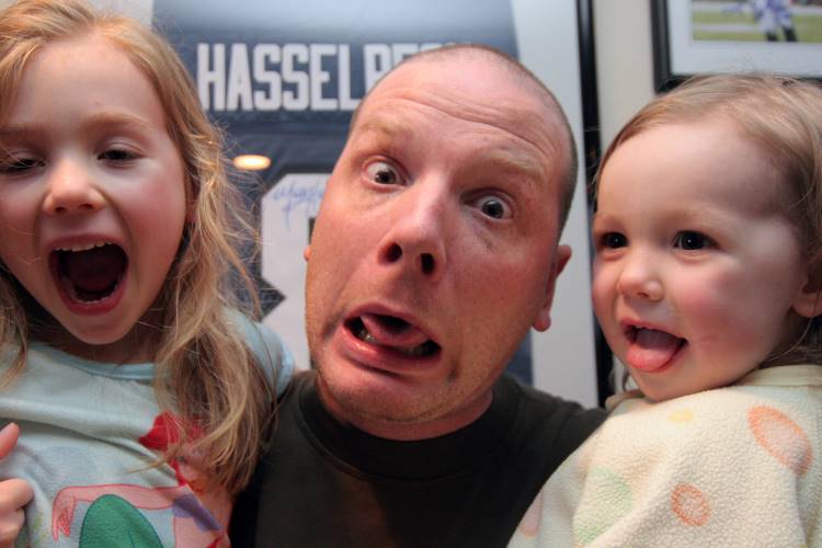 silliness with dad kids silly