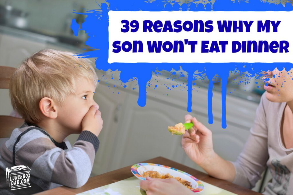 Lunchbox Dad feeding toddler