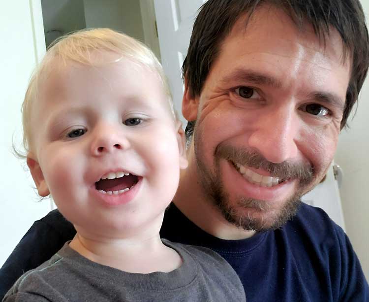 Christopher Mannino and son