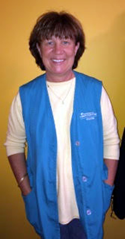 Donnie volunteer hugger at Lurie Children's Hospital of Chicago