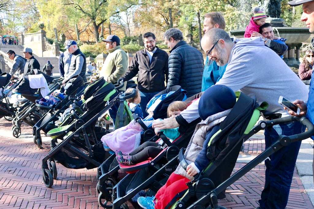 Stroller Line-Up in Central Park
