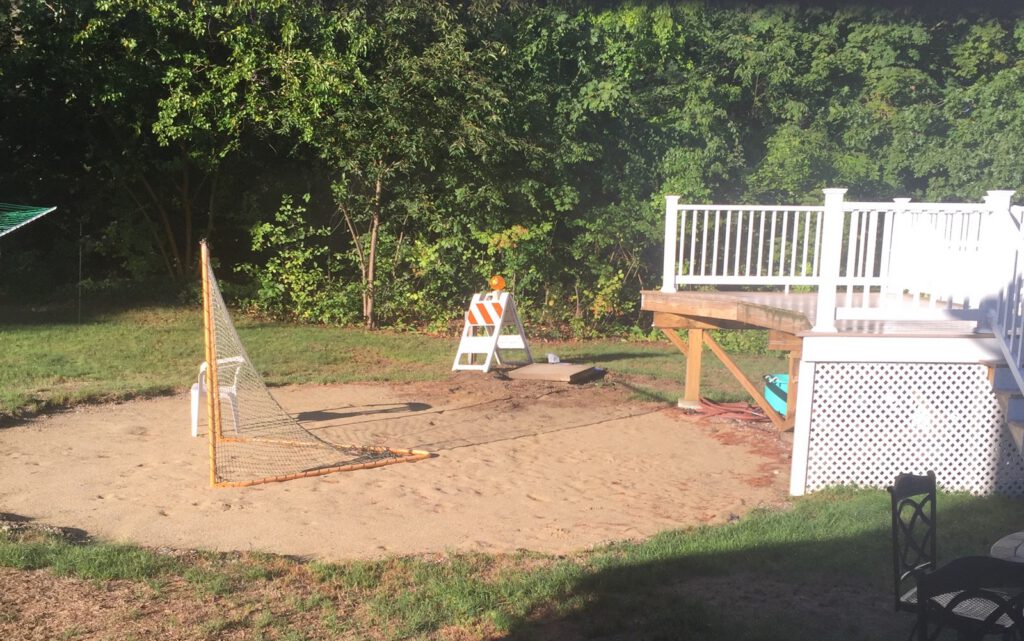 A pool removed from a back yard can seem like an "emotional crime scene" for an overstimulated parent.