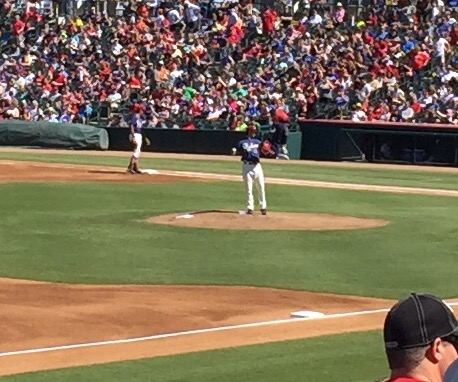 Yu Darvish on the mound.