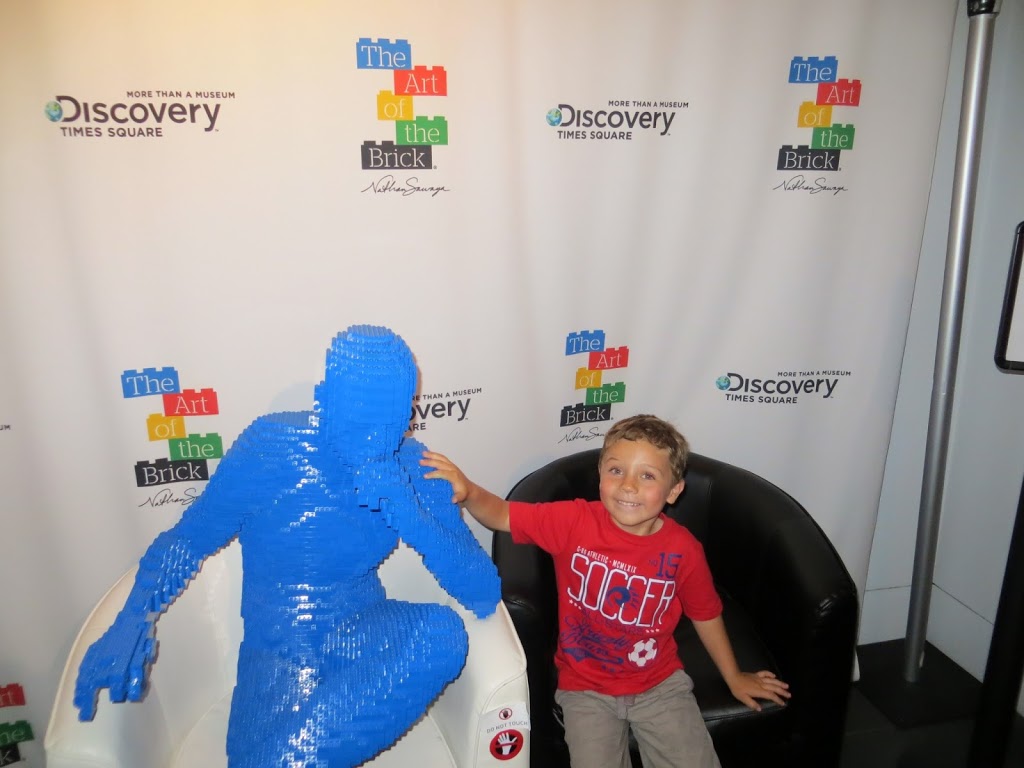 The Art of the Brick: LEGO thinking blue man
