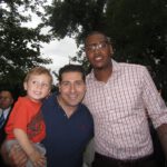 Jake and Lance Somerfeld with Carmelo Anthony