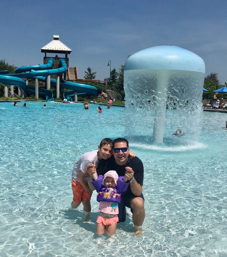 Thumbs up for the outdoor pool and water slide at The Hotel Hershey