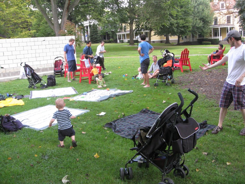 Dads Ferry Out to Governors Island