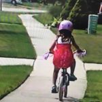 Image from a home video of author's daughter