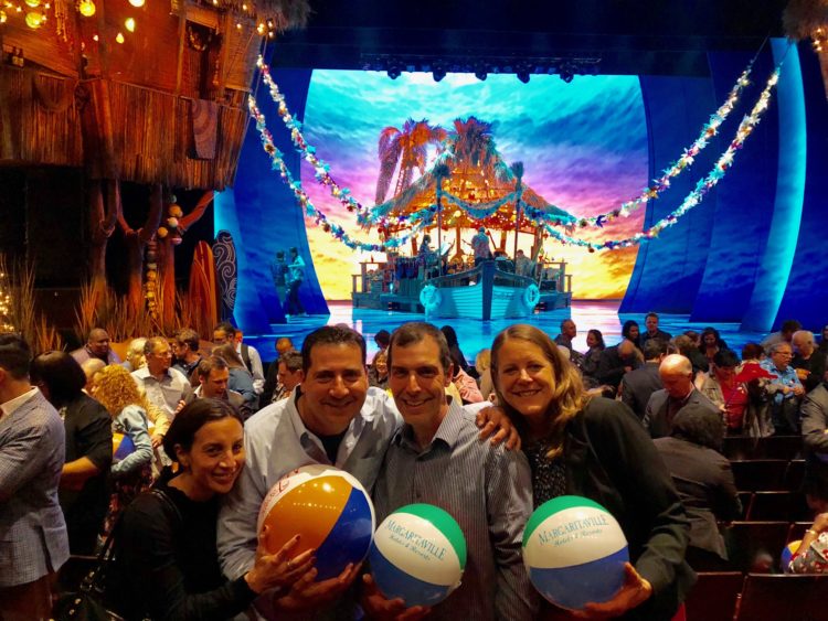 NYC Dads and their wives celebrate a special date night with Escape To Margaritaville: the Musical