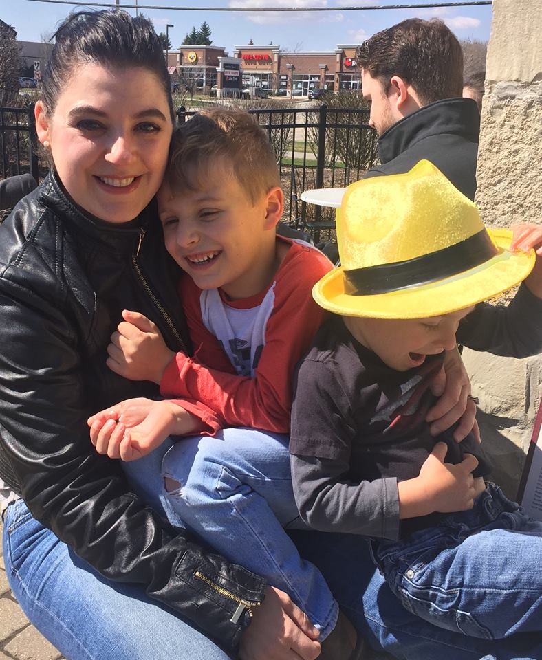 Leanne Kepley with Harrison and Max