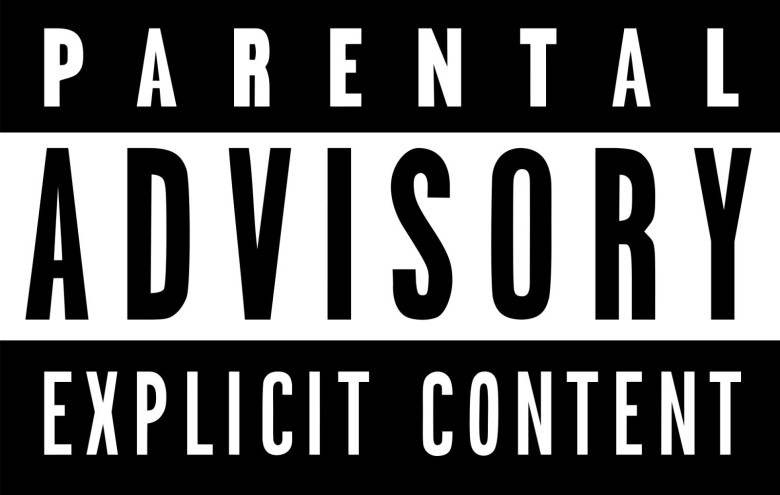 parental advisory label curse words swearing