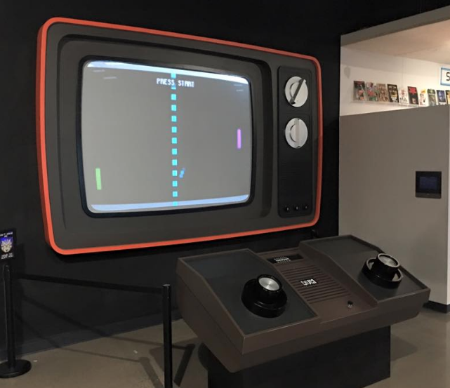 Huge Pong game at the NVGM