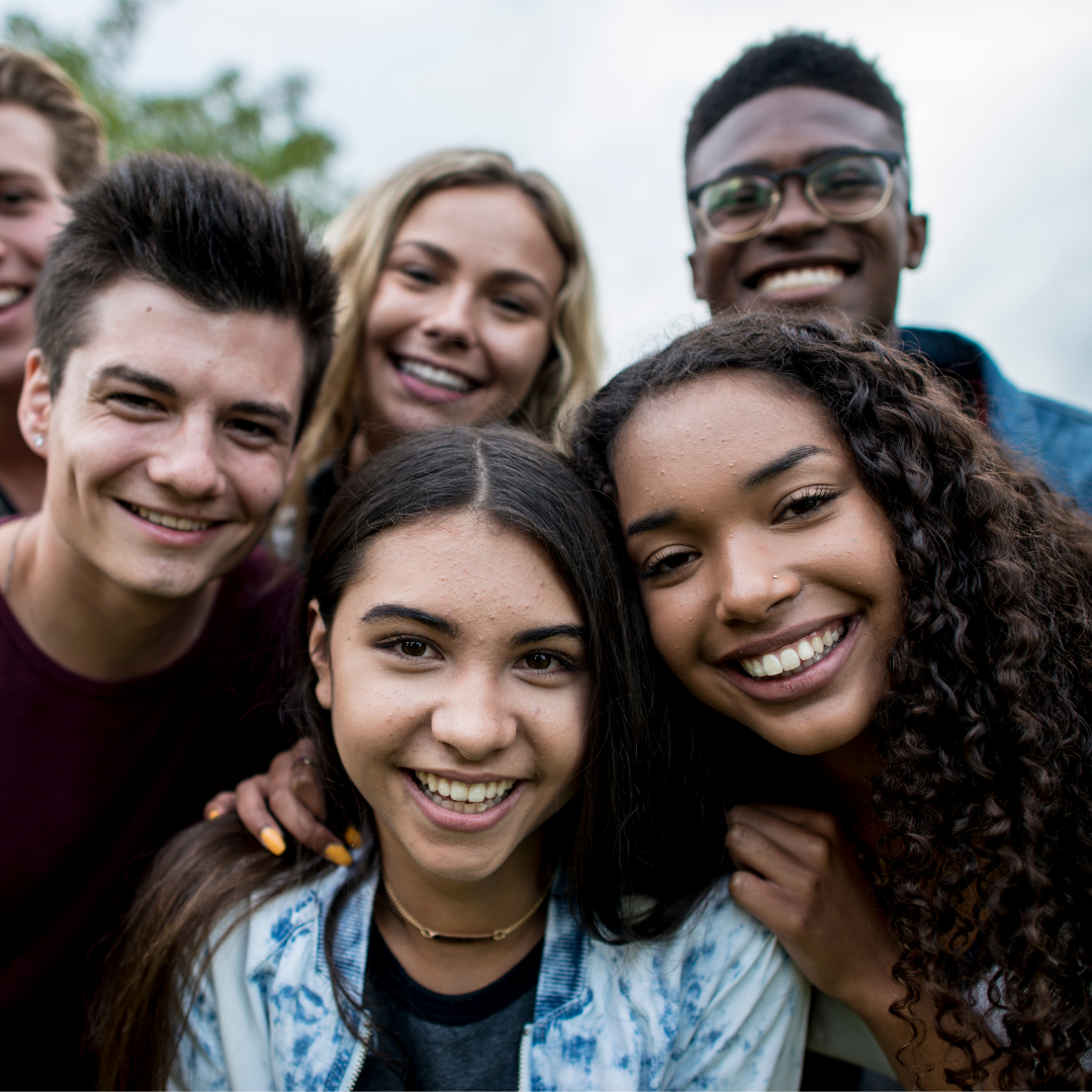 Group of teens