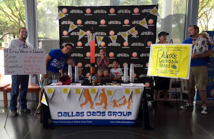 alex's lemonade stand dallas dads group 2016