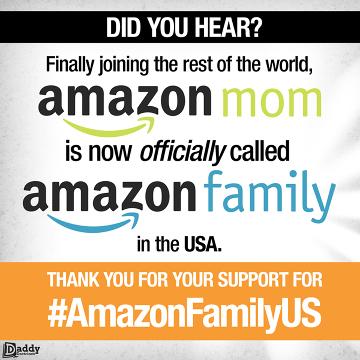 amazon family amazon mom thanks