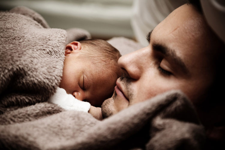 baby dad sleep better parent