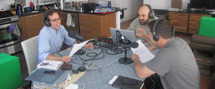 best parenting podcasts Modern Dads recording session