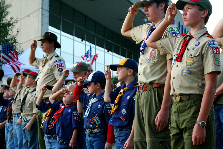 boy scouts salute