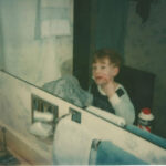 boy shaving Chris Bernholdt 1970s