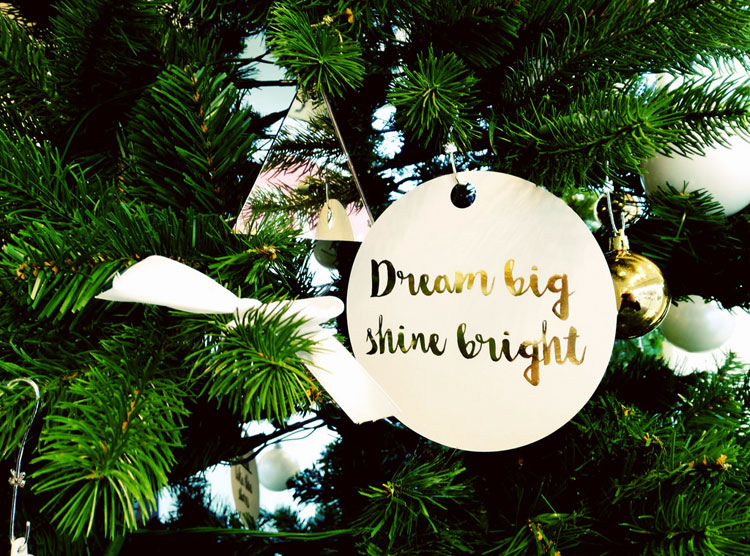 christmas wishes ornament