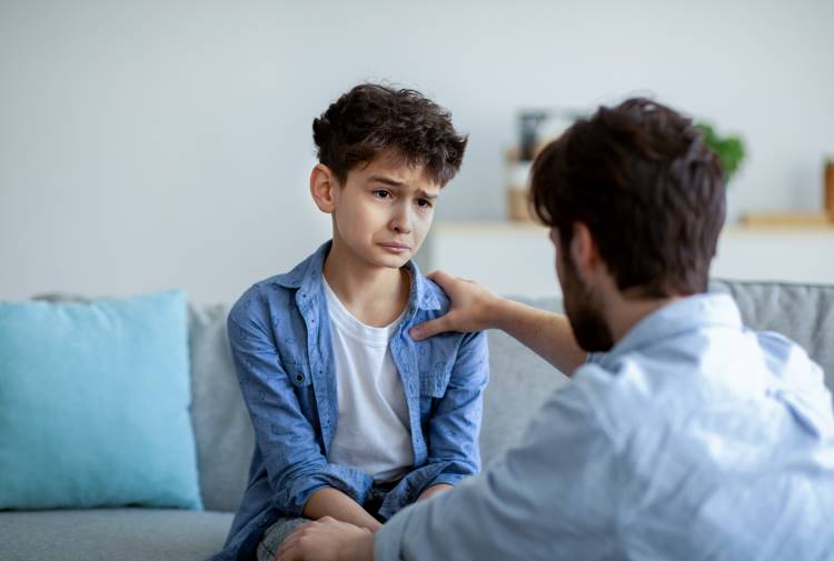 conversations dad child upset son