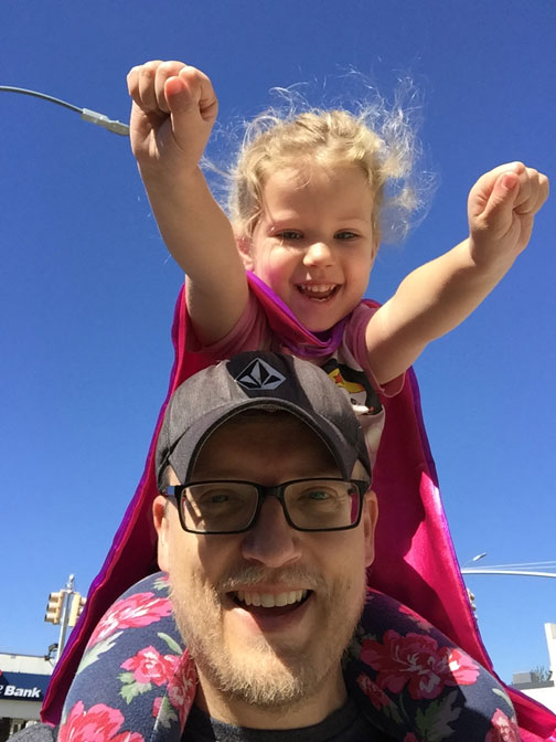 dad superhero daughter