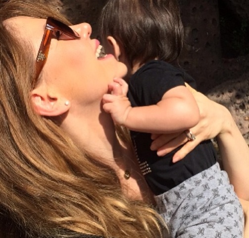 Emma Bing and son Lennox