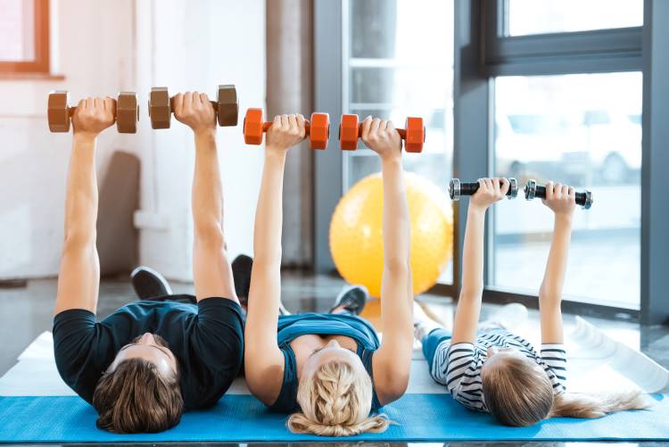 fitness tips busy parents family lift weights 1