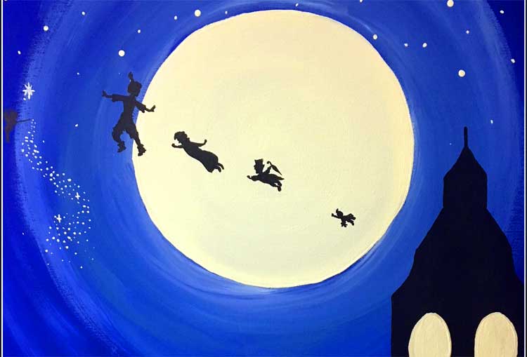 peter pan flying to neverland