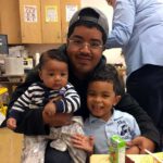 work can wait father holds kids school event