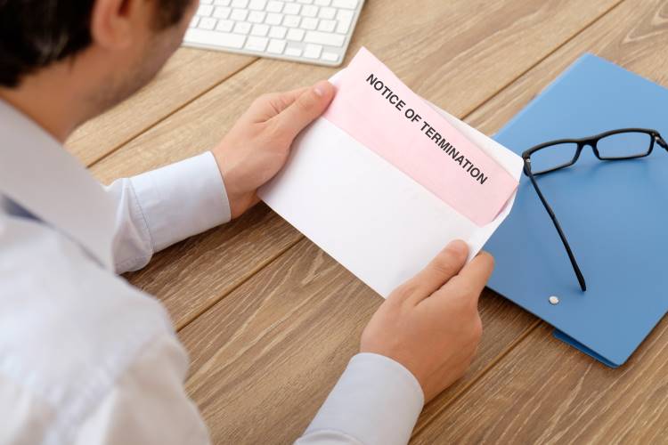 laid off fired termination notice