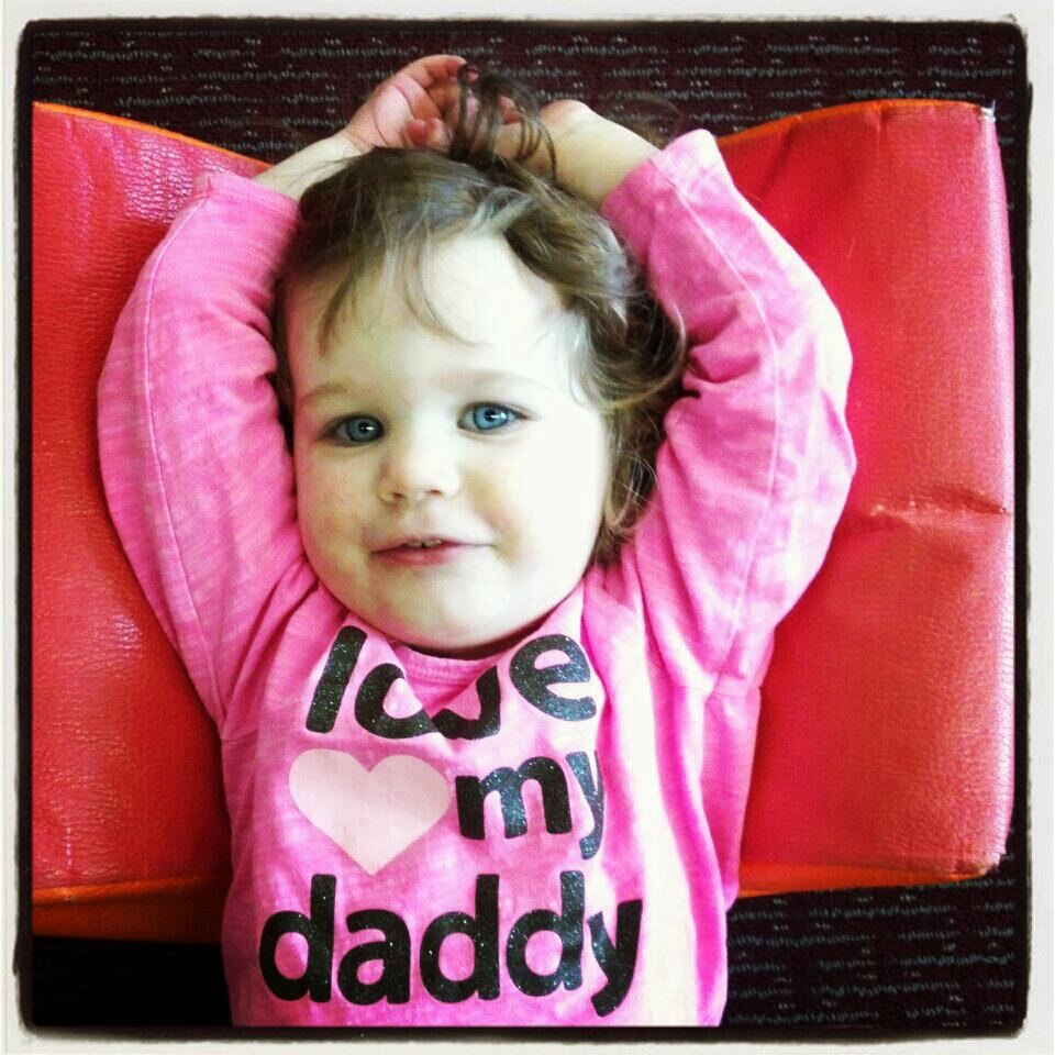 toddler in Love My Daddy shirt