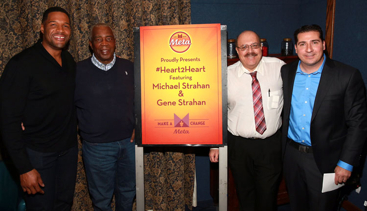 gene and michael-strahan with the somerfelds at the Meta products