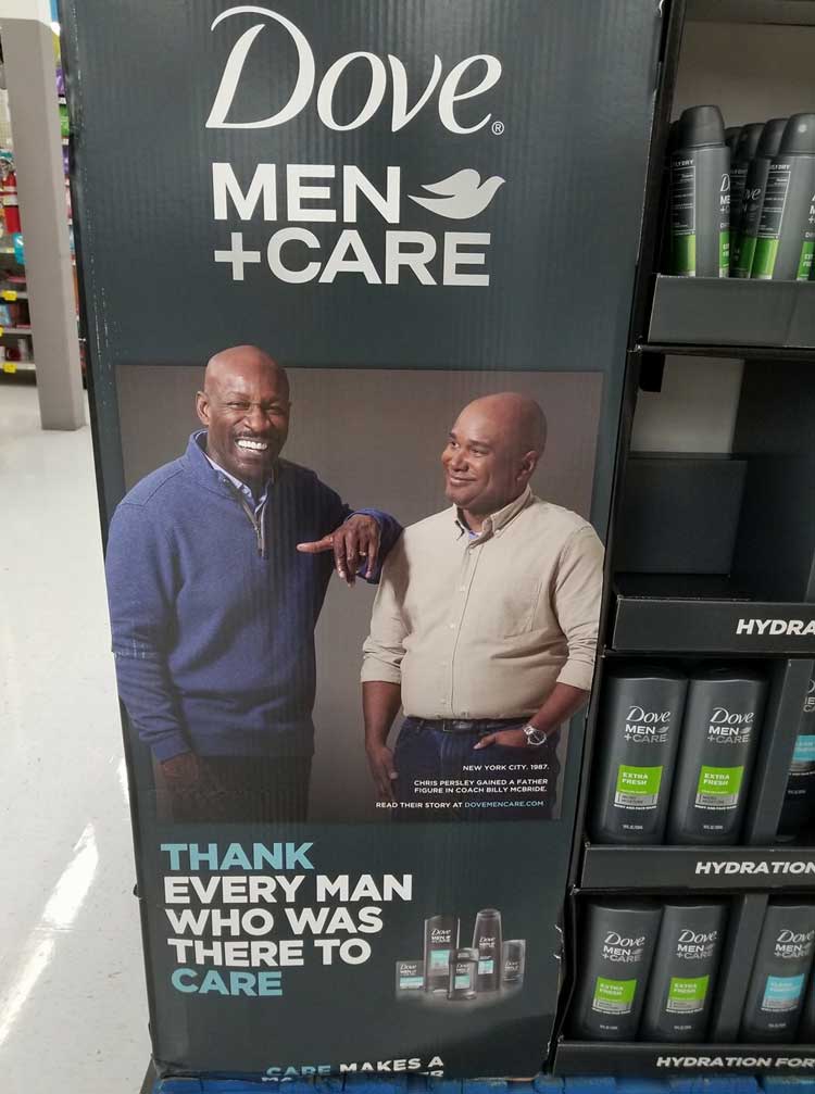 christopher presley #theretocare dove men+care store display