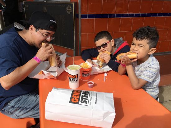 family eating And bacon, egg and cheese sandwiches for all - a tale of equal rights among siblings. (Photo: james Lopez)