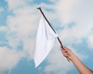 quitting white flag surrender