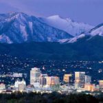 salt lake city at night