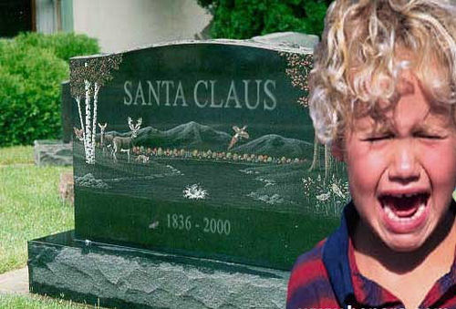 santa claus, tombstone
