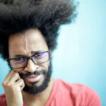 facing the uncertainty of parenting confused man